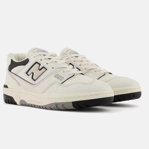 New Balance 550 Cream Black Sneakers